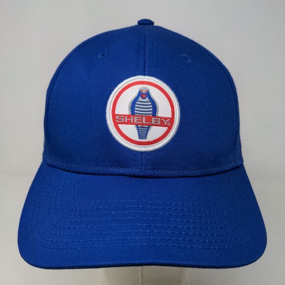 Ford Shelby Mustang Men's Strapback Hat Blue Adjustable Embroidered Logo - Picture 2 of 6